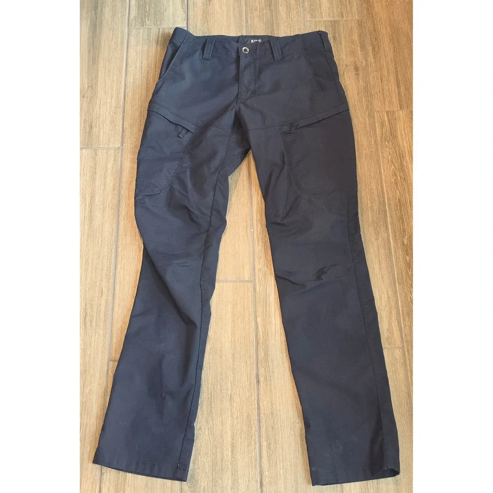 5.11 Tactical Mens Black Cargo Pants Straight Leg 32x34 Outdoor Work Trousers